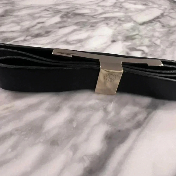 Authentic Gucci Black Bow Belt - 17 Inches - Picture 4 of 5
